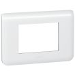 Plaque de finition Blanc MOSAIC horizontale blanc 3 modules - LEGRAND - 78803 pas cher