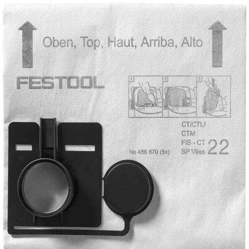 Sac filtre pour aspirateur FIS-CT 44 SP VLIES/5 - FESTOOL - 456874 pas cher Principale L