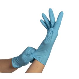 Gant en nitrile non poudrés Mutexil bleu EN 374 - 8886517 pas cher Principale M