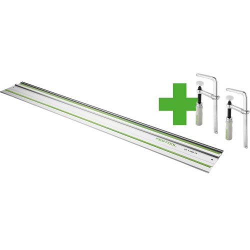 Pack rail de guidage FS 1400 + 2 serre-joints FSZ 120 FESTOOL 578422 photo du produit