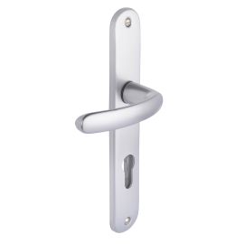 Ensemble sur plaque BUDGET cl&eacute; I argent entraxe 165mm - VACHETTE - 073267 pas cher Principale M