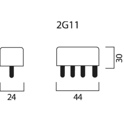 Lampe fluo-compacte LYNX-L 24W 840 2G11 4000K - SYLVANIA - 0025657 pas cher Secondaire 2 L