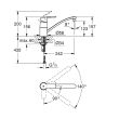 Mitigeur évier BAUEDGE monocommande chromé - GROHE - 23563-000 pas cher Secondaire 1 S