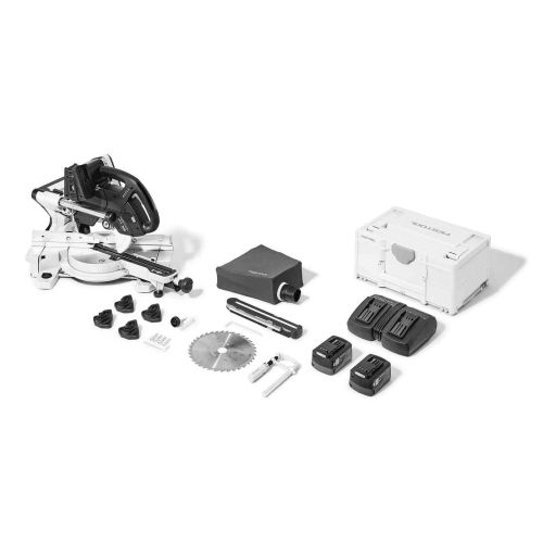 Scie à onglet radiale 2x18V KAPEX KSC 60 EB 5,0 I-Plus + 2 batteries 5Ah + chargeur + coffret - FESTOOL - 577954 pas cher