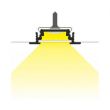 Profilé rainure pour bandeaux LED aluminium anodisé 1 m MIIDEX LIGHTING 9822 photo du produit Secondaire 1 S