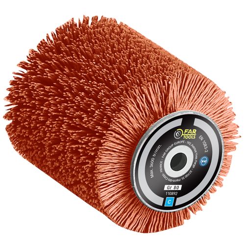 Brosse fil nylon enrobé d'abrasifs  pour rénovateur REX 80 80 mm FARTOOLS 110892 photo du produit