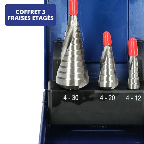 Coffret de 3 forets étagés HSS - HANGER - 153901 pas cher Secondaire 15 L