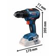 Perceuse-visseuse 18 V GSR 18V-55 Professional + 2 batteries Procore 4 Ah + chargeur + coffret L-BOXX BOSCH 06019H5204 photo du produit Secondaire 1 S