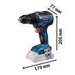 Perceuse-visseuse 18V GSR 18V-55 Professional + 2 batteries Procore 4Ah + chargeur + coffret L-BOXX - BOSCH - 06019H5204 pas cher Secondaire 2 S