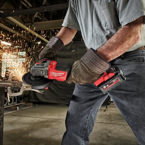 Meuleuse d'angle 18 V FUEL M18 FHSAG125XPDB-552X 125 mm + 2 batteries 5,5 Ah + chargeur rapide M12 M18 + HD box MILWAUKEE 4933471080 photo du produit Secondaire 3 L
