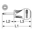Tournevis ULTIMATE Tom Pouce Pozidriv PZ1 38 mm KS TOOLS 922.6038 photo du produit Secondaire 1 S
