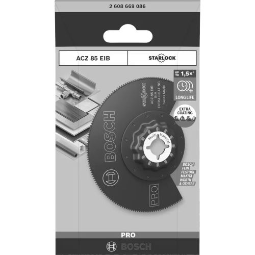 Lame segment starlock pro bim extra bois et métal 85mm - BOSCH - 2608669086 pas cher Secondaire 9 L