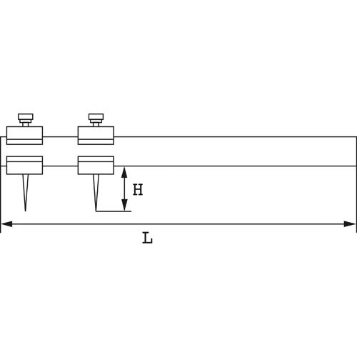 Compas à verge - SAM OUTILLAGE - 783-V-53 pas cher Secondaire 2 L