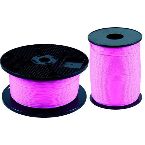 Cordeau tressé polypropylène fluo rose sur flasque - TALIAPLAST - 400515 pas cher Principale L