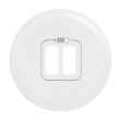 Enjoliveur C&Eacute;LIANE pour chargeur double USB Type-A et Type-C blanc - LEGRAND - 068256 pas cher