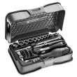 Coffret de douilles 1/4'' 12 pans métriques et embouts 31 pièces - FACOM - R.161-5P12 pas cher