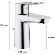 Mitigeur de lavabo BAULOOP monocommande taille S - GROHE - 23335-000 pas cher Secondaire 4 S