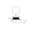 Bonde de douche Smart ultra-plate pour receveur D 90 mm VALENTIN 57680000000 photo du produit Secondaire 1 S
