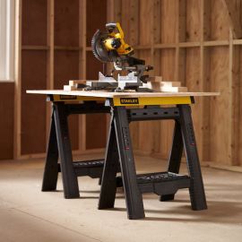 Lot de 2 pièces de tréteaux pliables Stanley télescopiques - STST1-70559 photo du produit Principale M