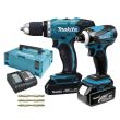 Pack Perceuse visseuse 18 V DDF453 + visseuse à chocs 18 V DTD146 + 2 batteries 3 Ah + chargeur + coffret MAKPAC MAKITA DLX2022SJ3 photo du produit Secondaire 6 S