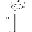 Clés mâles 6 pans à poignée en L 2 mm SAM OUTILLAGE 60-PT2 photo du produit Secondaire 1 S