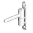Paumelle fiche menuisé PVC diamètre 15 mm hauteur 83 mm époxy blanc MONIN 654020 pas cher