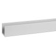 Profil U 10 x 10 x 1,5 mm longueur 2 m aluminium anodisé argent DUVAL 41-0102-3012 photo du produit