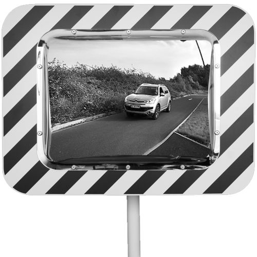 Miroir routier conforme 600 x 800mm - SOCOMIX - ZEBRIX 6801-EVO pas cher Secondaire 1 L