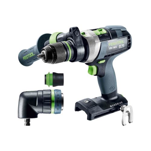 Perceuse-visseuse à percussion 18 V QUADRIVE TPC 18/4 I-Basic-Set (sans batterie ni chargeur) + coffret Systainer SYS3 DF M 187 - FESTOOL - 577625 pas cher Secondaire 1 L