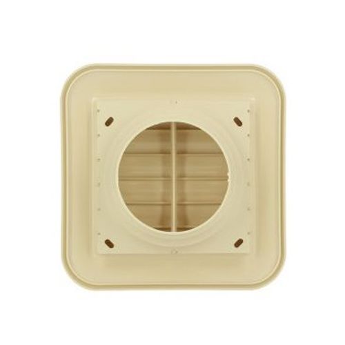 Grille de ventilation avec grille anti insectes - Couleur sable - 246 x 246  mm - Nicoll