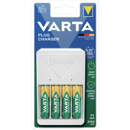 Chargeur pile plug pour 4 piles AAA/AA - VARTA - 57_657_101_451 pas cher Secondaire 3 L