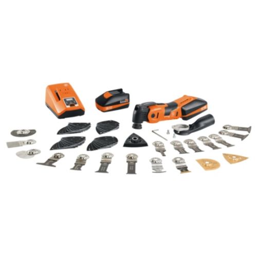 Scie oscillante 18V AMM 700 Max Top + 2 batteries 3 Ah + chargeur ALG 80 + coffret FEIN 71293461000 photo du produit Secondaire 2 L
