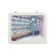 Miroir sanitaire 280x360mm avec cadre PVC blanc - SOCOMIX - MP 43-EVO pas cher