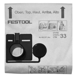 Sac à filtre Festool pour aspiration à sec FIS-CT 33/5 - 452971 pas cher Principale M