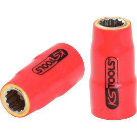 Douille KS Tools 3/8'' avec revêtement isolant 12 pans 19 mm - 117.3844 photo du produit Principale M