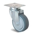 Roulette Uniroll caoutchouc grise à platine pivotante 50 mm GUITEL HERVIEU 66502 photo du produit