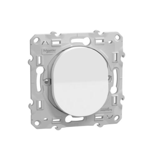 Mécanisme bouton poussoir OVALIS 10 A blanc - SCHNEIDER ELECTRIC - S320206 pas cher