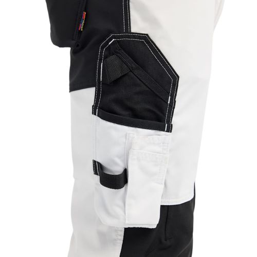 Pantalon peintre stretch 2D blanc/noir T38L - BLÅKLÄDER - 177118321099C144 pas cher Secondaire 4 L
