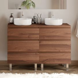 Meuble de salle de bain MAYOR Cosyneo avec plateau et 2 vasques pas cher Principale M