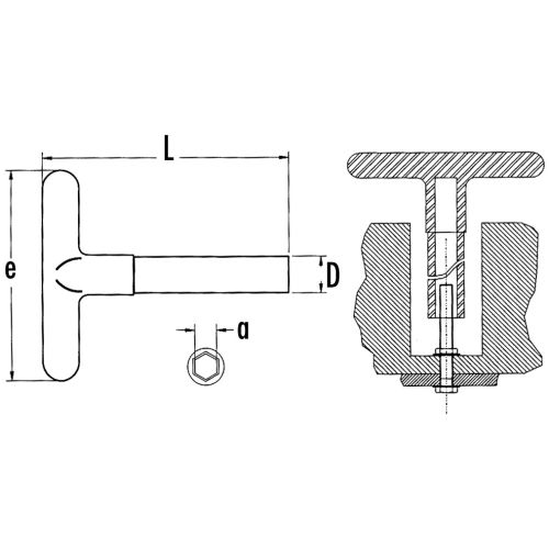 Clé tube T14 6 pans isolée 1000V - SAM OUTILLAGE - Z-87-14 pas cher Secondaire 1 L