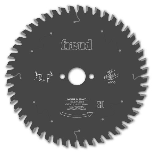 Lame de scie circulaire pour bois 48 dents D165mm - FREUD - F03FS10054 pas cher