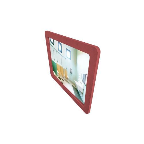Miroir sanitaire plat 490x710mm rouge - SOCOMIX - MP 75-LUX ROUGE pas cher Secondaire 4 L