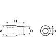 Douille porte-embouts 1/4'' - SAM OUTILLAGE - RD-1 pas cher Secondaire 1 S