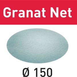 Abrasif maillé GRANAT Net STF D150 P180 GR NET/50 - FESTOOL - 203307 pas cher Principale M