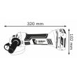 Meuleuse d'angle 18 V GWS 18-125 V-LI Professionnal (sans batterie ni chargeur) + boîte en carton BOSCH 060193A307 photo du produit Secondaire 1 S