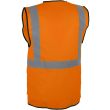 Gilet de signalisation haute visibilit&eacute; orange multipoches taille M SINGER SAFETY GARO02 photo du produit Secondaire 1 S