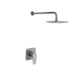 Ensemble mitigeur de douche &agrave; encastrer ALEXIA Ramon Soler K3618012NC nickel bross&eacute; - 36D302889 pas cher Principale M