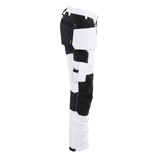 Pantalon peintre stretch 2D avec poches flottantes blanc/noir T38L - BLÅKLÄDER - 177018321099C114 pas cher Secondaire 3 L