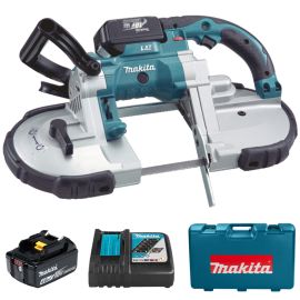 Scie à ruban 18V Li-Ion LXT Makita DPB180RME + 2 batteries 4 Ah + chargeur rapide + coffret plastique photo du produit Principale M