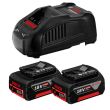 Pack 18 V 2 batteries GBA 5 Ah + chargeur GAL 1880 CV Professional BOSCH 1600A00B8J photo du produit Secondaire 2 S